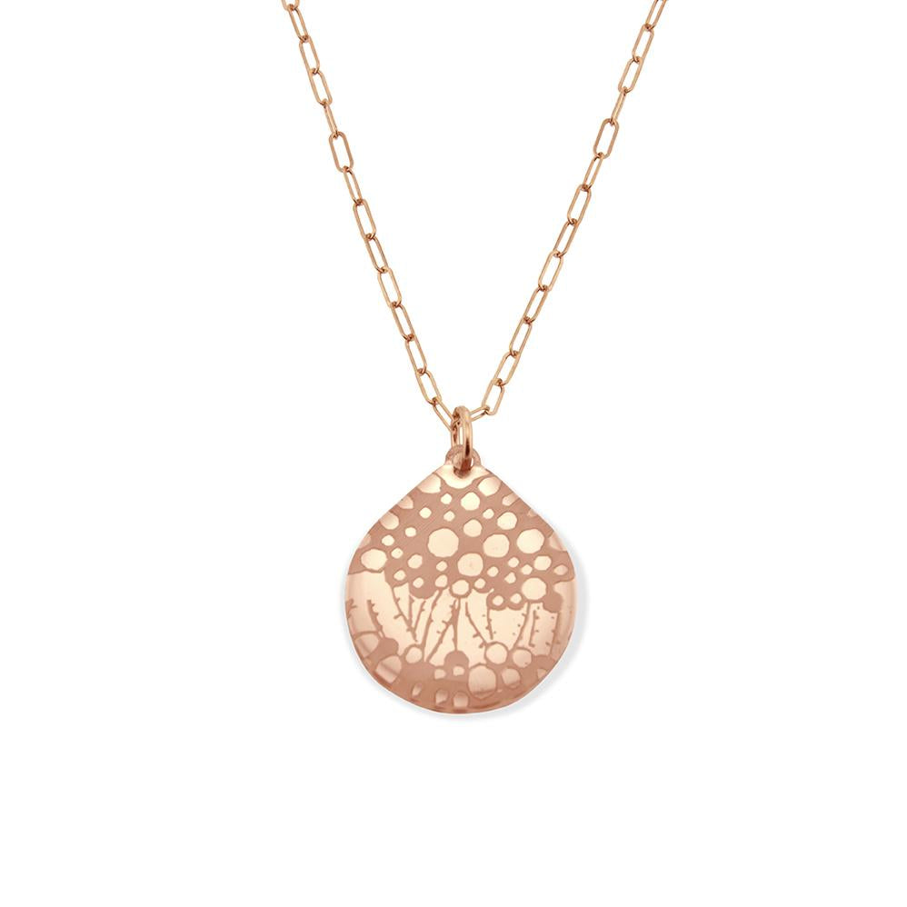 Seagrass Necklace in Rose Gold
