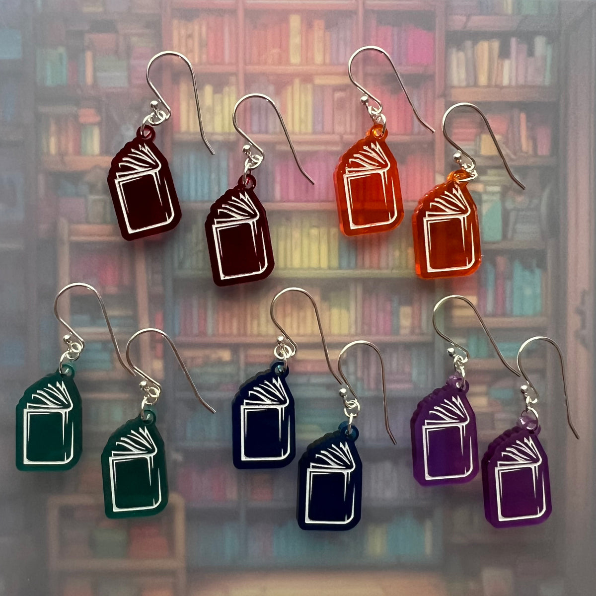 Simple Book Earrings for all book nerds