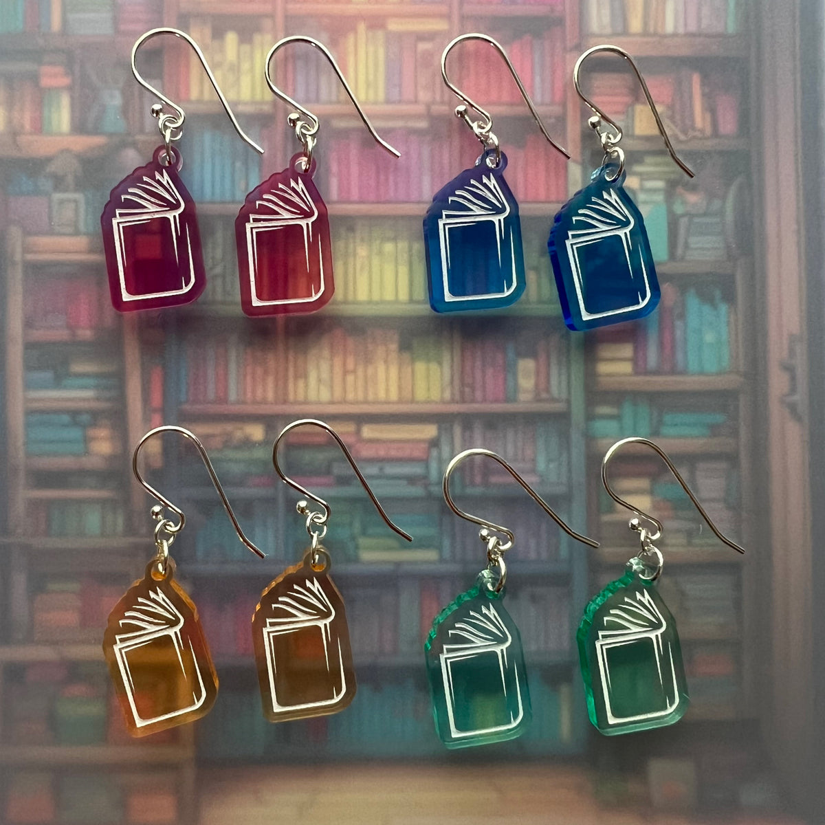 Simple Book Earrings for all book nerds