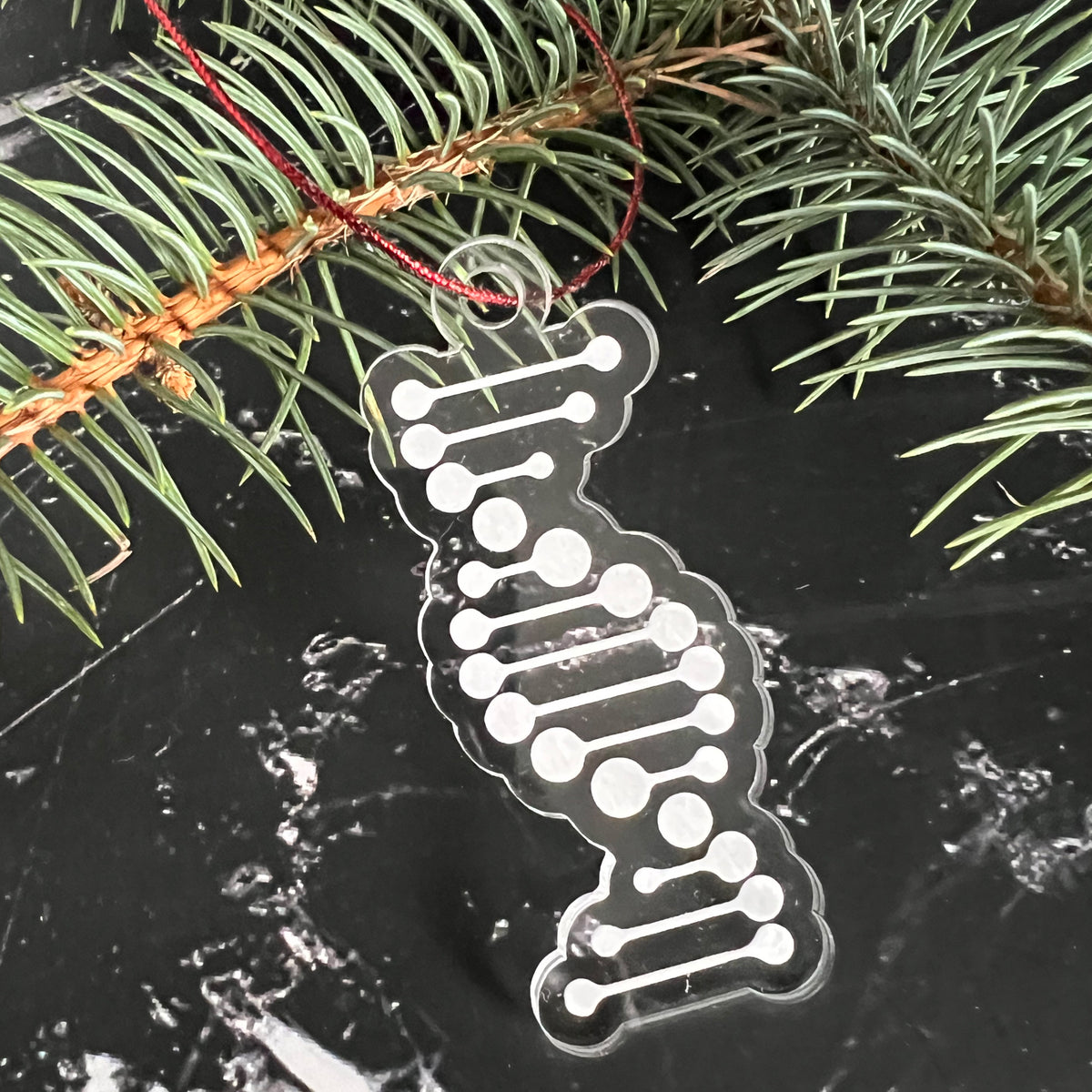 DNA Double Helix Christmas Ornament - Great gift for teachers, students and scientists in chemistry, biology, molecular biology