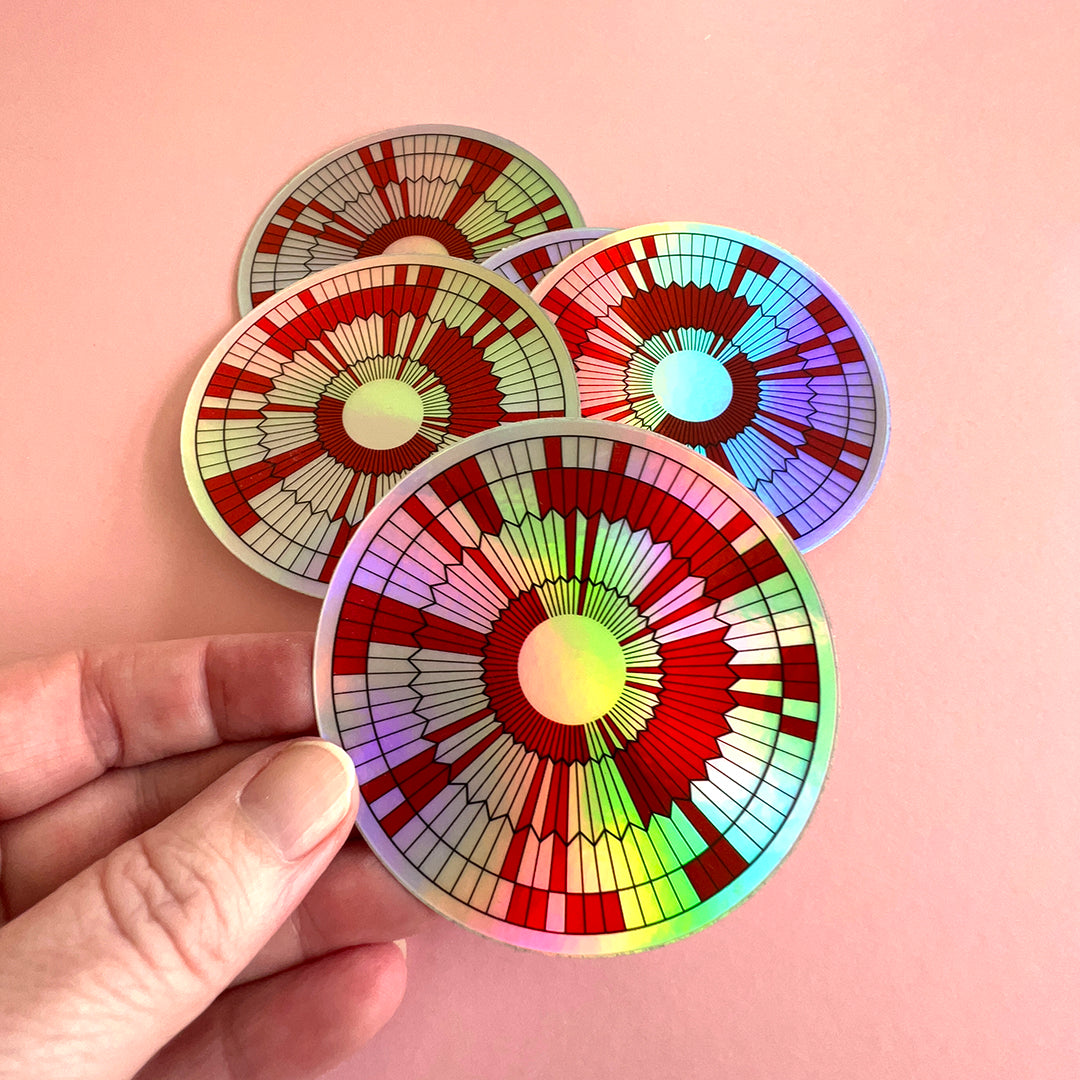 Dare Mighty Things Sticker, Mars Perseverance Rover Parachute holograp ...