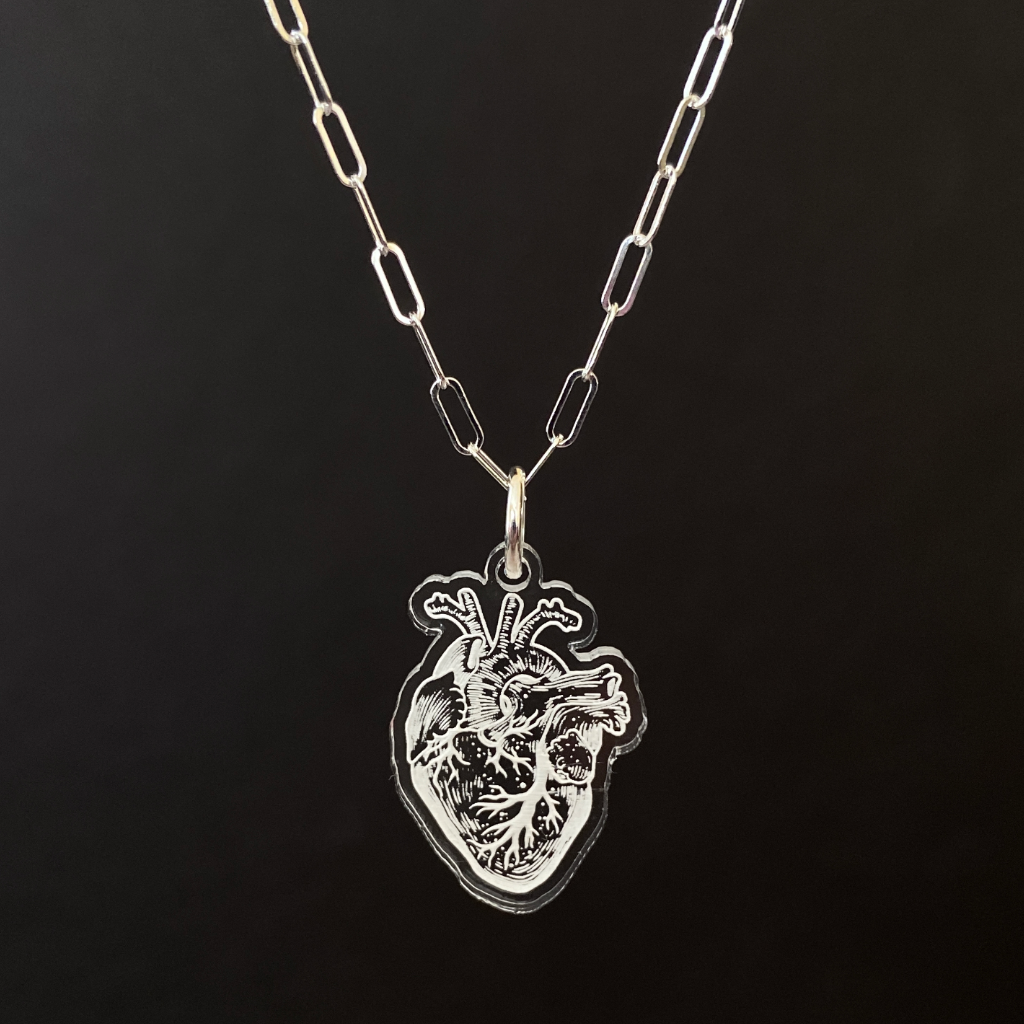 Human 2025 heart necklace