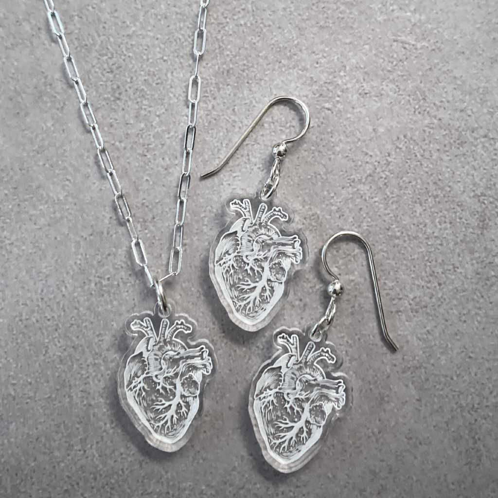 Heart sales jewelry set